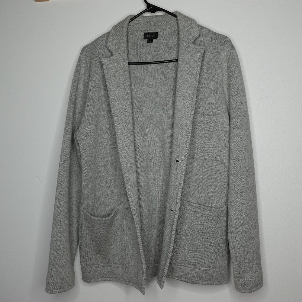 JCrew Double-Faced Cotton Sweater-Blazer